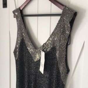 NWT Zara dressy, knit dress with glitter.